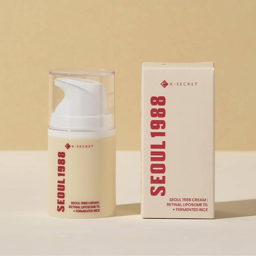 Zdjęcie produktu z opakowaniem dla SEOUL 1988 Cream : Retinal Liposome 1% + Fermented Rice 50ml