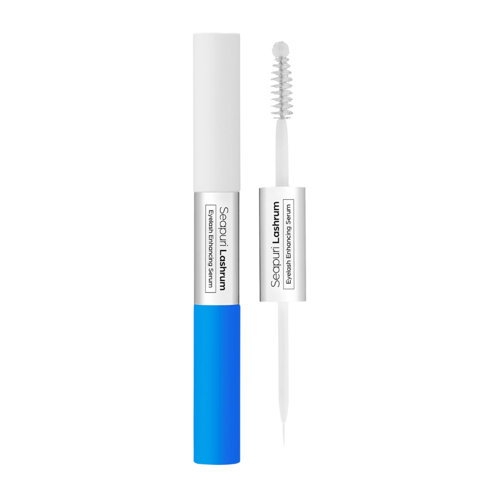 Seapuri Lashrum Eyelash Enhancing Serum z pędzelkiem i tulejką. Odżywcze serum, które wzmacnia i wydłuża rzęsy.