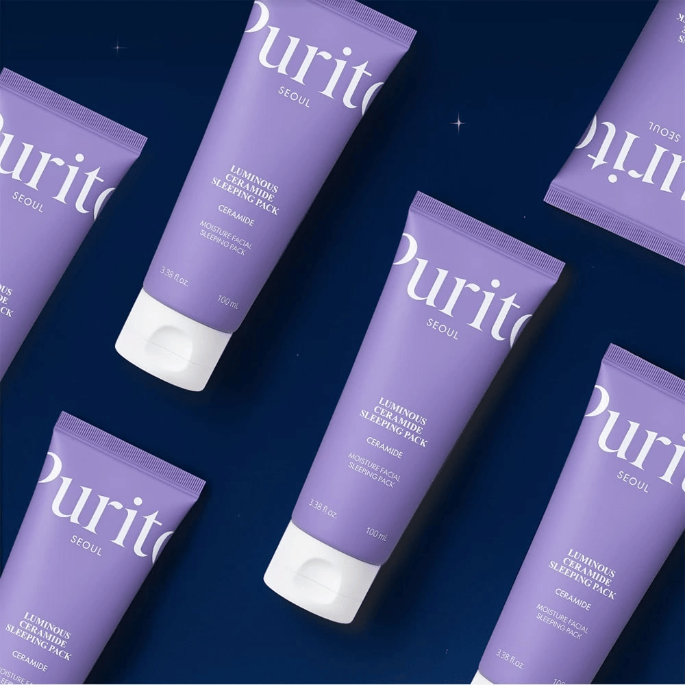 Purito SEOUL Luminous Ceramide Sleeping Pack – nawilżająca nocna maska z ceramidami, która wzmacnia barierę skórną i nadaje blask
