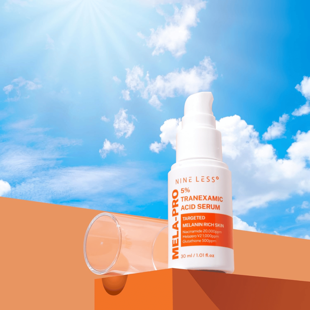 NINE LESS MELA-PRO 5% Tranexamic Acid Serum 30 ml, nawilżające serum redukujące hiperpigmentację i wyrównujące koloryt skóry.