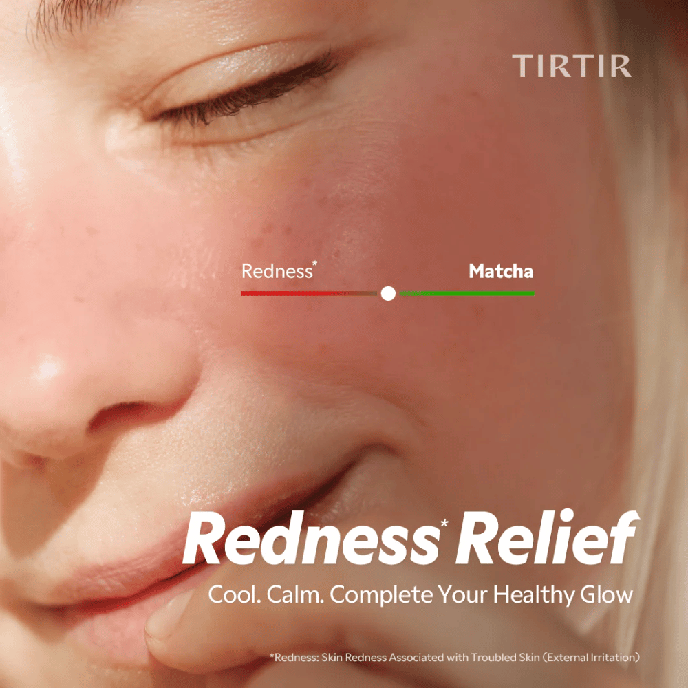 TIRTIR Matcha Calming Cream redukuje zaczerwienienia i podrażnienia, koi wrażliwą skórę oraz zapewnia bardziej jednolity i zrównoważony koloryt skóry.
