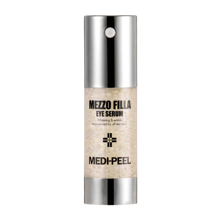 MEDI-PEEL Mezzo Filla Eye Serum stojący obraz produktu – koreańskie serum do oczu, które pomaga redukować zmarszczki, nadaje blask i poprawia elastyczność skóry.