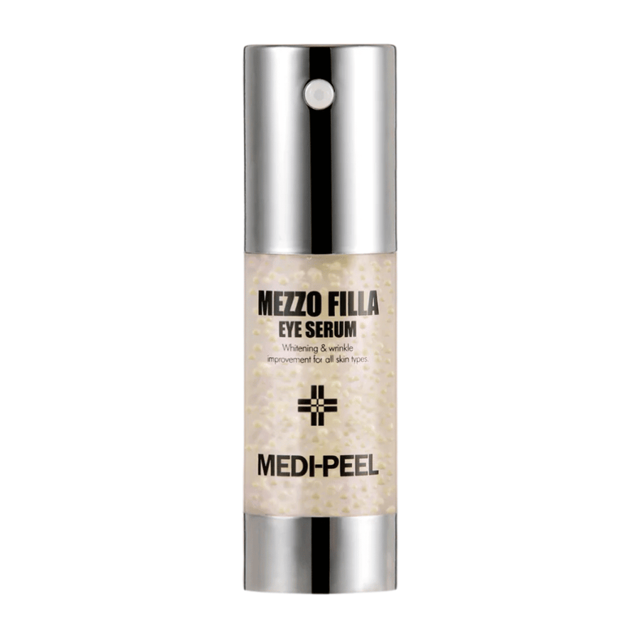 MEDI-PEEL Mezzo Filla Eye Serum stojący obraz produktu – koreańskie serum do oczu, które pomaga redukować zmarszczki, nadaje blask i poprawia elastyczność skóry.