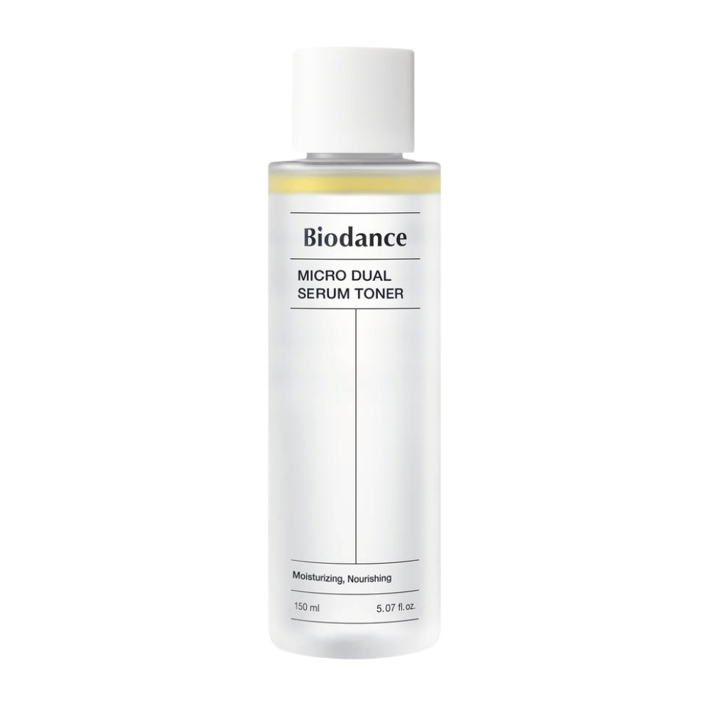 Biodance Micro Dual Serum Toner 150 ml – nawilżająca i odżywcza koreańska tonik do twarzy z serum w dwóch fazach dla wzmocnionej bariery skórnej