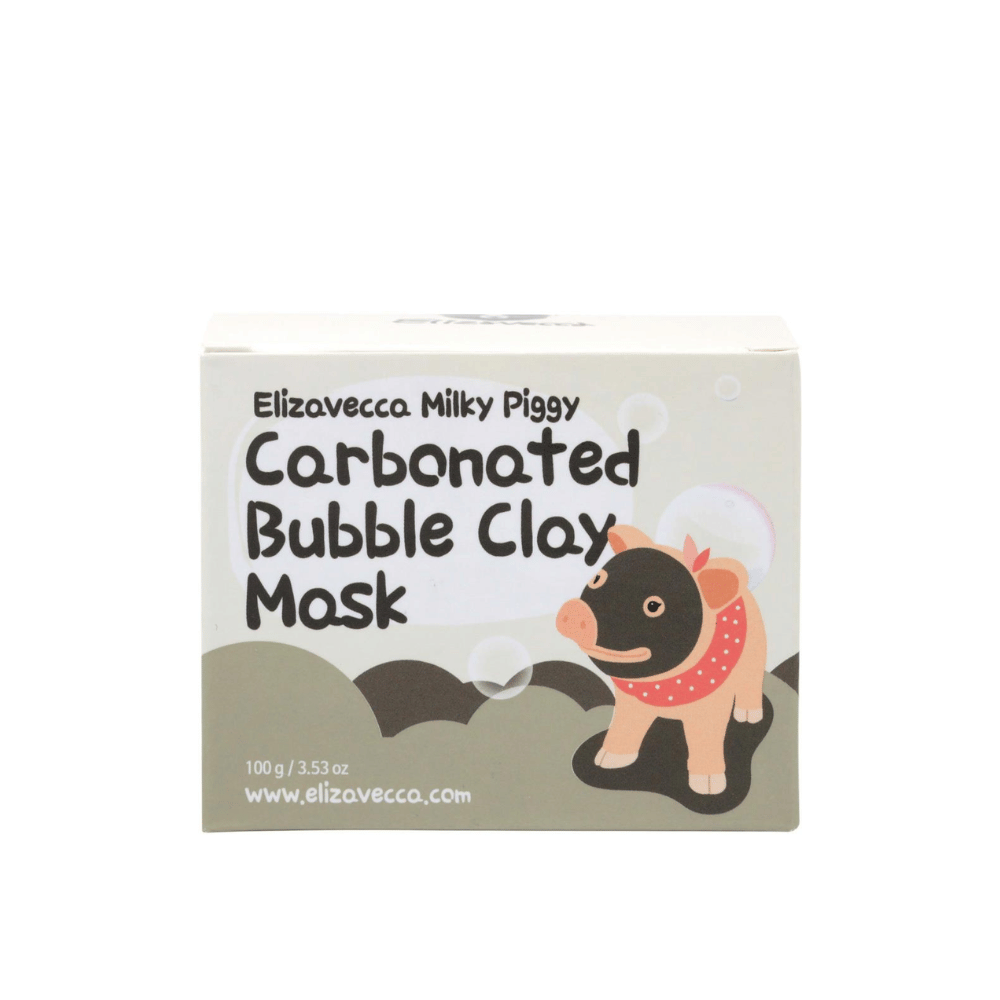 Elizavecca Milky Piggy Carbonated Bubble Clay Mask 100 g – koreańska maseczka bąbelkowa z gazem i błotem, która głęboko oczyszcza pory i usuwa nadmiar sebum.