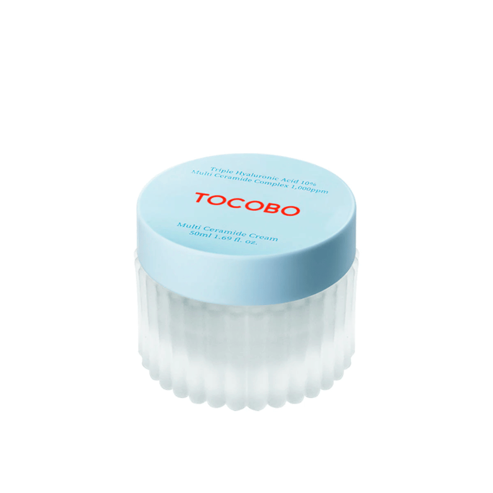 Obrazek przedstawia TOCOBO Multi Ceramide Cream, krem do skóry zaprojektowany, aby odżywiać i nawilżać skórę.