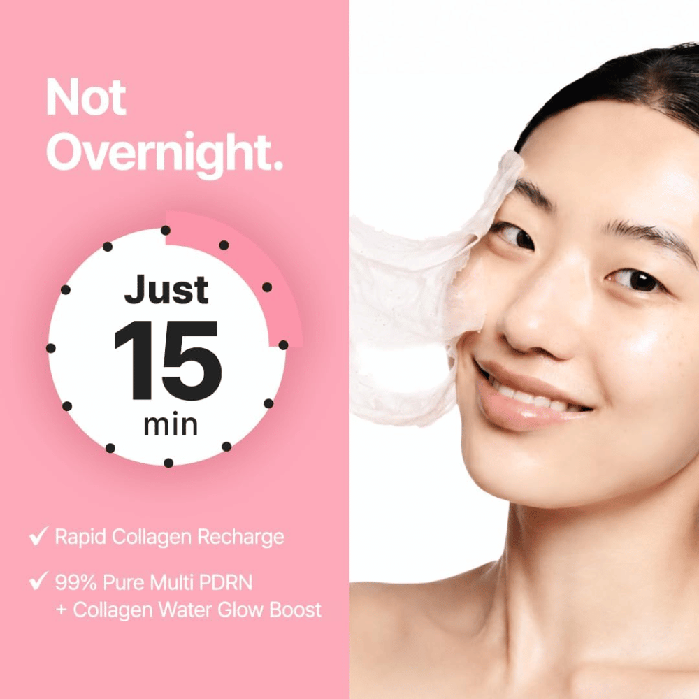 Purito SEOUL Multi PDRN Collagen Real Glow Mask – maska peel-off działająca w 15 minut z PDRN i wodą kolagenową