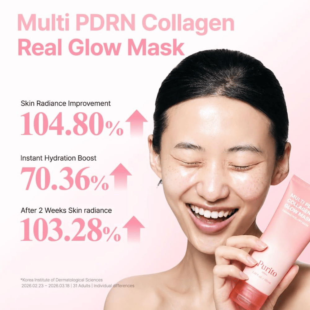 Purito SEOUL Multi PDRN Collagen Real Glow Mask – nawilżająca maseczka do twarzy dla poprawy blasku i nawilżenia