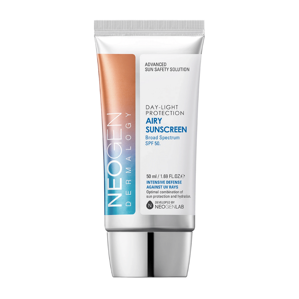 Neogen Dermalogy Day-Light Protection Airy Sunscreen SPF50 50ml – lekki krem przeciwsłoneczny z szerokim spektrum ochrony UV i nawilżającą formułą.