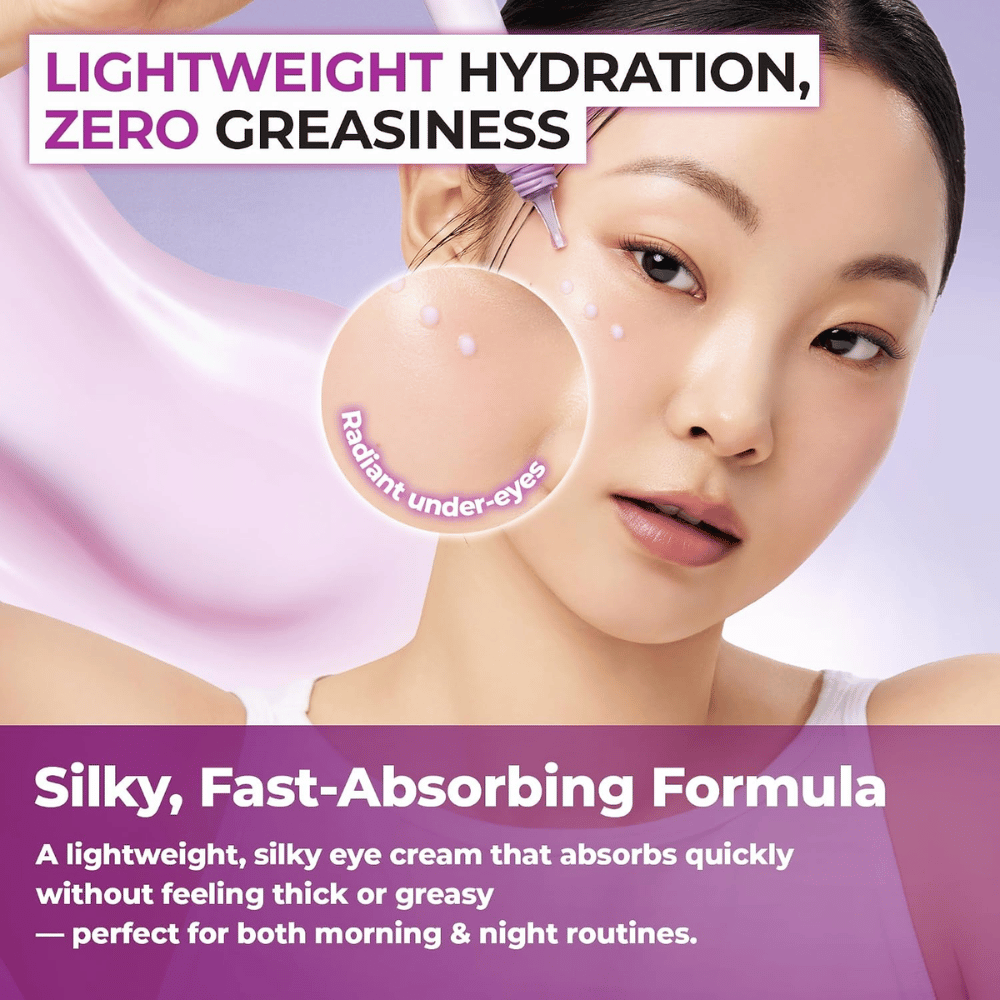 1. Jumiso Niacinamide 5+ Dark Circle Correcting Eye Cream – lekki Krem pod oczy, który nawilża bez tłustego uczucia