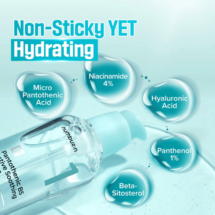 numbuzin No.1 Pantotenowe Serum B5 z 4% niacynamidu, 1% pantenolu i kwasu hialuronowego – nawilżające i regulujące serum przeciw trądzikowi