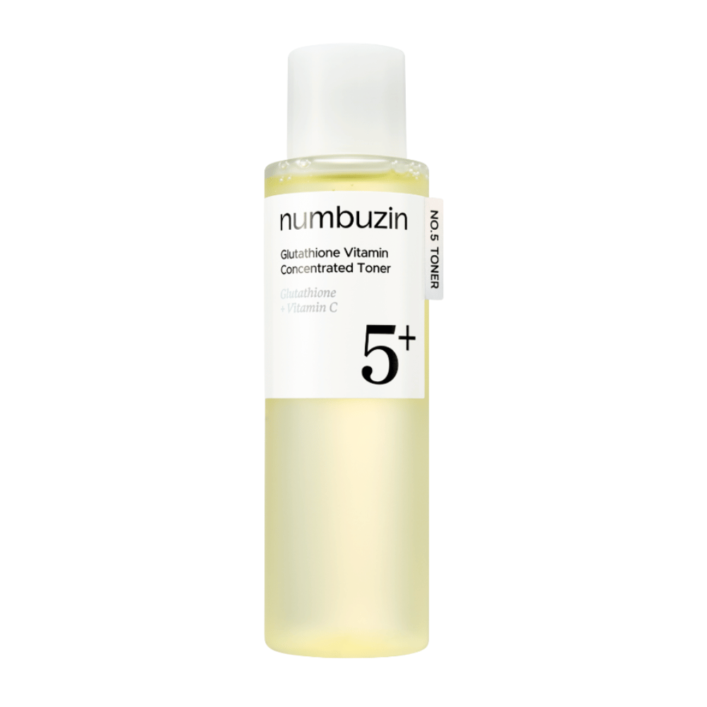 Numbuzin No.5+ Glutathione Vitamin Boosting Essential Toner dla bardziej wyrównanego kolorytu skóry i większego blasku
