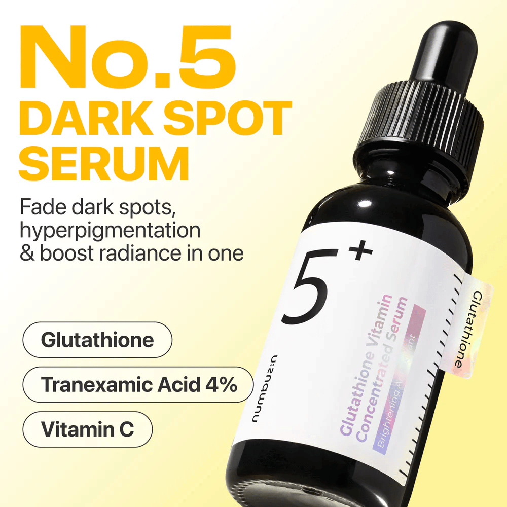 Zdjęcie produktu Numbuzin No.5 Dark Spot Serum z Glutationem, Kwasem Traneksamowym i Witaminą C, aby rozjaśnić skórę.