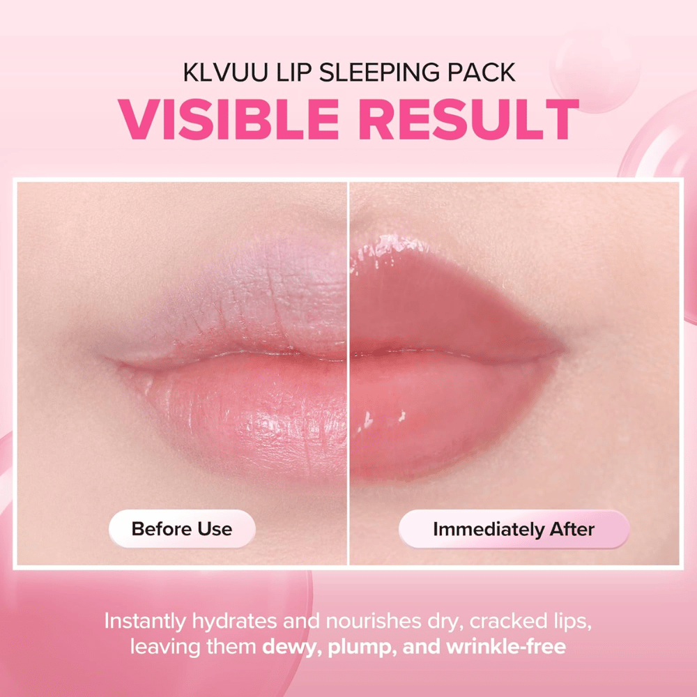 KLAVUU Nourishing Care Lip Sleeping Pack Coconut nawilża suche usta, poprawia ich miękkość i zapewnia pełniejszy, błyszczący efekt.