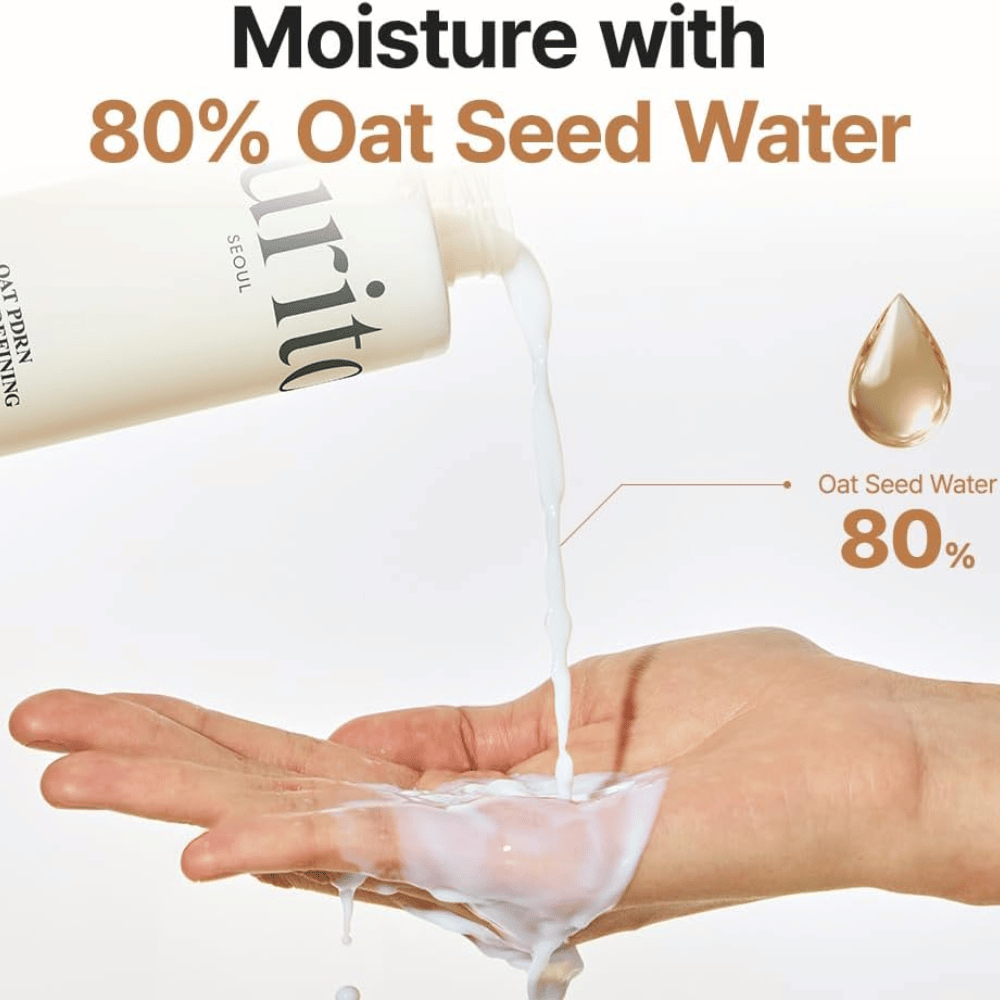 Purito SEOUL Oat PDRN Gentle Refining Toner z 80% wodą z nasion owsa – nawilżający i łagodzący tonik do twarzy dla skóry wrażliwej i skłonnej do trądziku