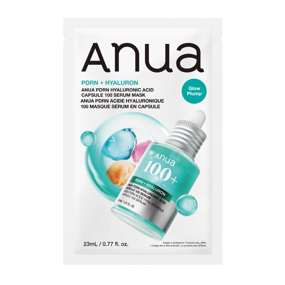4. Anua PDRN Hyaluronic Acid Capsule 100 Serum Mask 23 ml – koreańska Maseczka w płachcie z PDRN i kwasem hialuronowym
