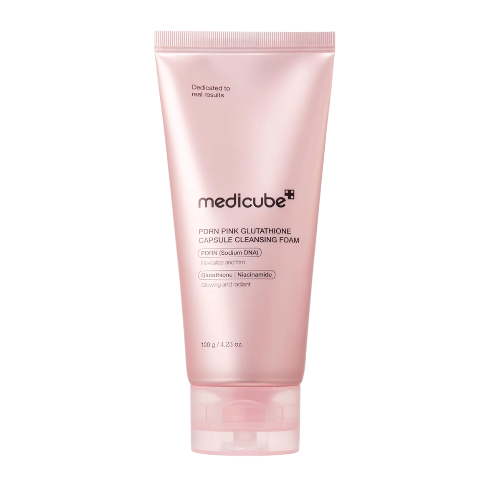 Medicube PDRN Pink Glutathione Capsule Cleansing Foam 120 g pianki oczyszczającej z PDRN, glutationem i niacynamidem dla promiennej skóry