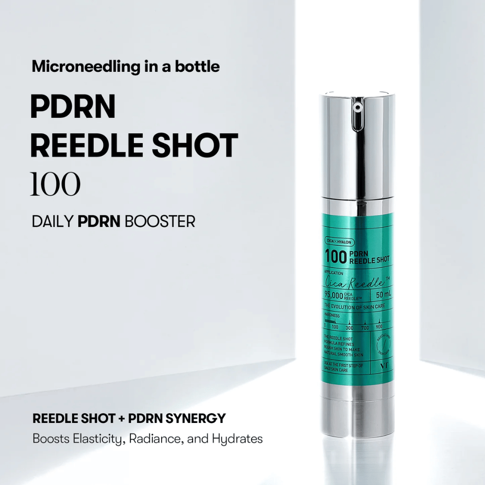VT Cosmetics PDRN Reedle Shot 100 serum do mikronakłuwania z boosterem PDRN, który zwiększa wchłanianie i zapewnia jędrniejszą, nawilżoną skórę