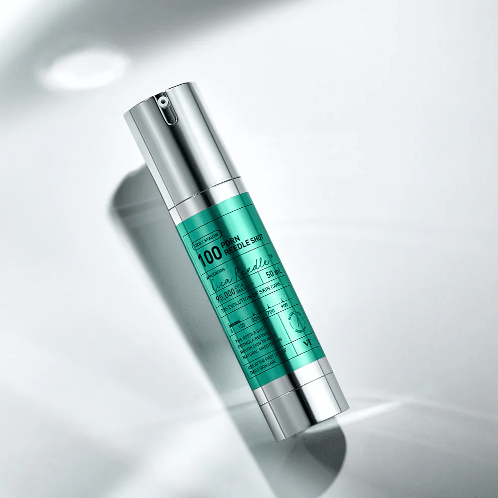 VT Cosmetics PDRN Reedle Shot 100 serum w butelce z pompką z efektem mikronakłuwania, które poprawia strukturę skóry i stymuluje odnowę