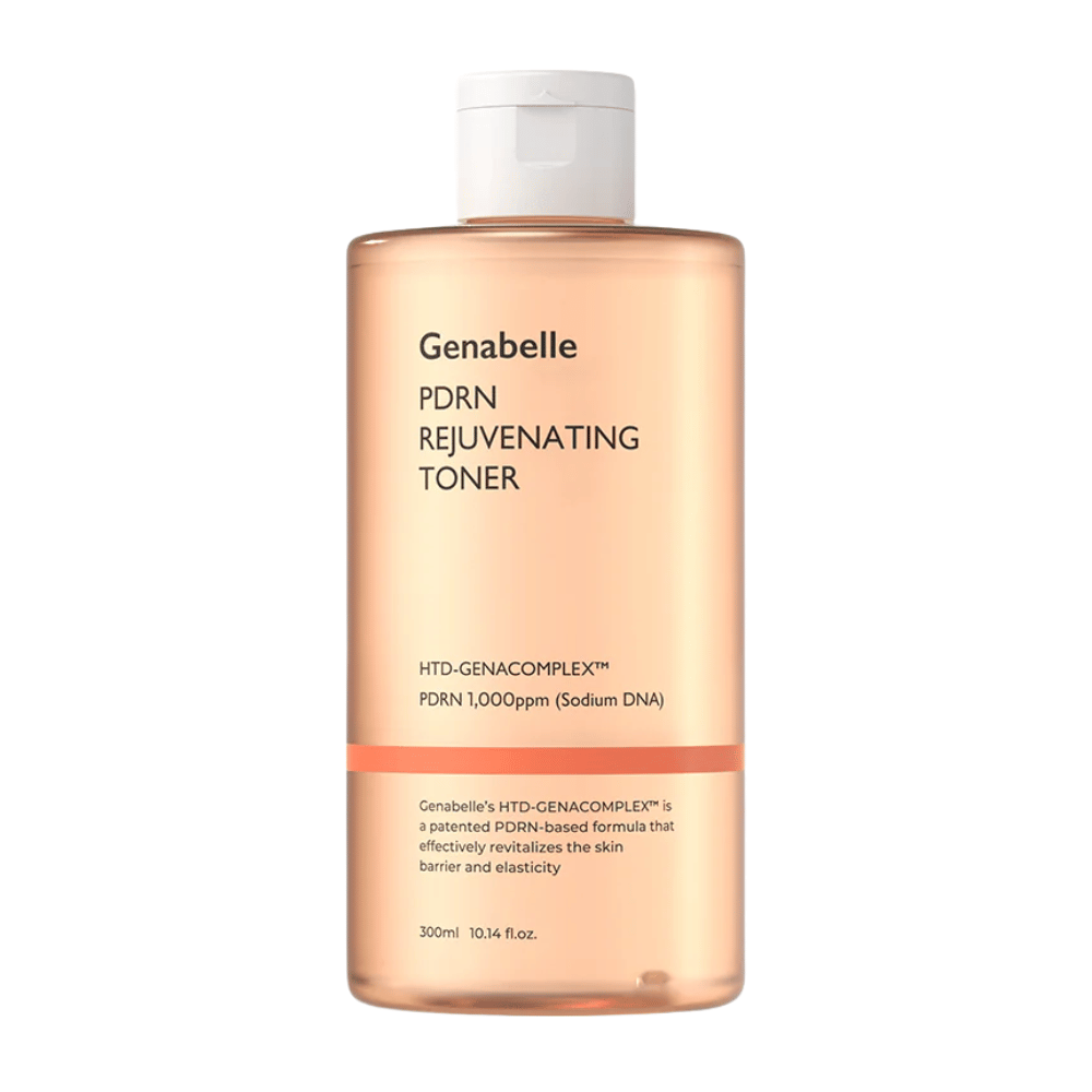 Genabelle PDRN Rejuvenating Toner 300 ml z PDRN i niacynamidem dla nawilżonej, miękkiej i bardziej elastycznej skóry.