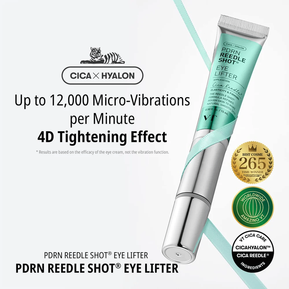 Krem pod oczy od VT Cosmetics z PDRN i mikrowibracją, która redukuje drobne linie, głęboko nawilża i zapewnia jędrniejszą skórę wokół oczu