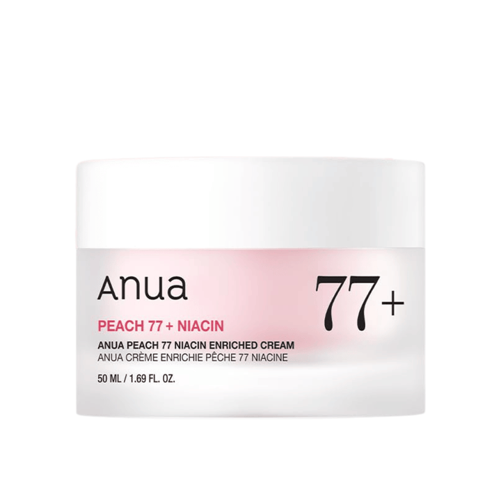 Zdjęcie produktu Anua Peach 77% Niacin Enriched Cream 50 ml – rozświetlający i nawilżający krem z niacynamidem.