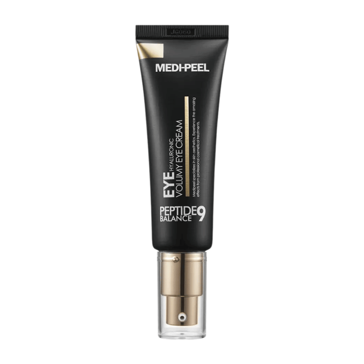 MEDI-PEEL Peptide 9 Hyaluronic Volumy Eye Cream zdjęcie produktu – koreański krem pod oczy, który głęboko nawilża, wzmacnia barierę skórną i ujędrnia skórę wokół oczu.