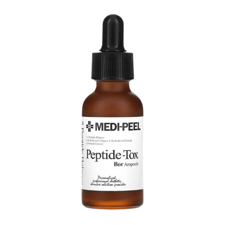 MEDI-PEEL Peptide-Tox Bor Ampoule produktbild – koreańskie serum peptydowe, które pomaga zwalczać zmarszczki, wzmacnia skórę i zapewnia intensywne nawilżenie.