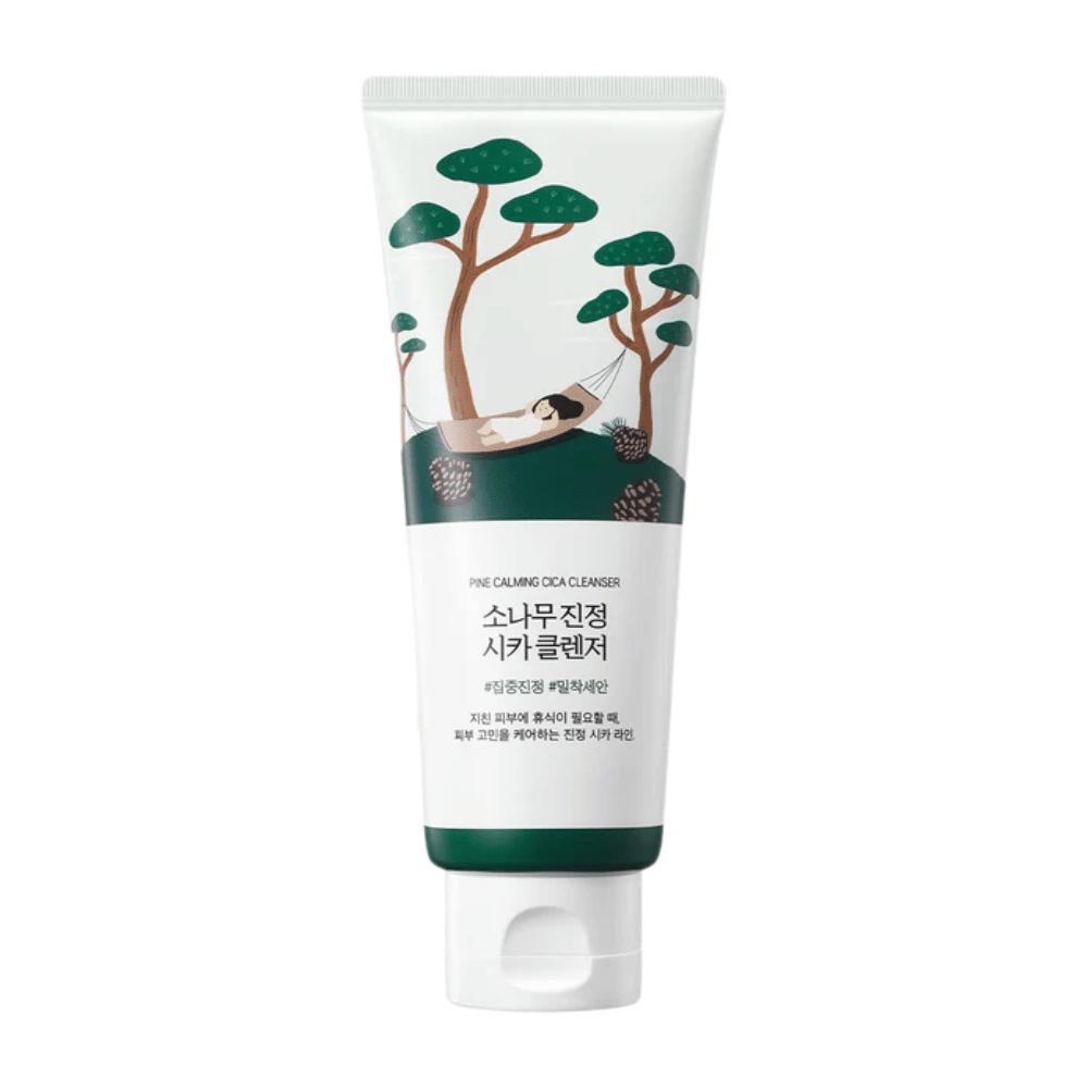 ROUND LAB Pine Calming Cica Cleanser – zdjęcie produktu kojącego koreańskiego środka do mycia twarzy