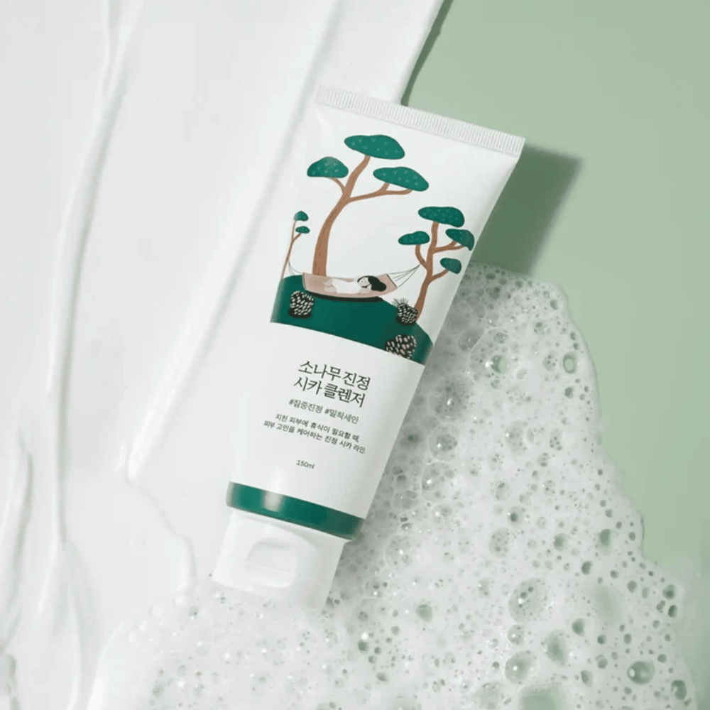 ROUND LAB Pine Calming Cica Cleanser – pieniący się środek oczyszczający dla czystej i świeżej skóry