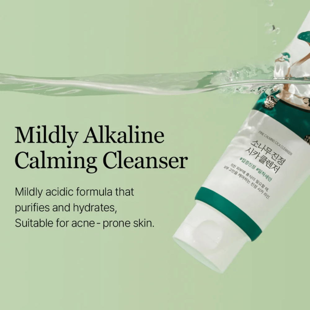 ROUND LAB Pine Calming Cica Cleanser – delikatny środek do mycia twarzy, który oczyszcza i nawilża skórę