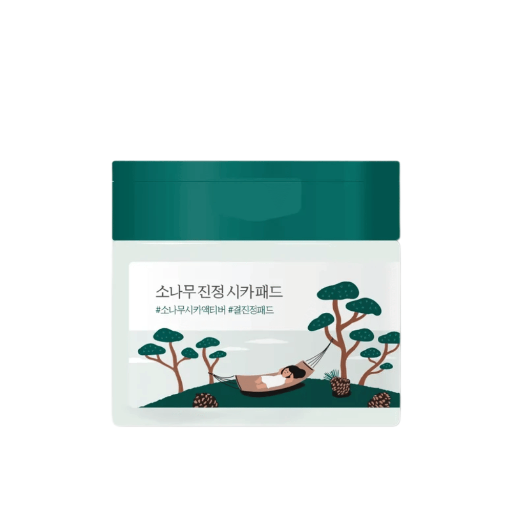ROUND LAB Pine Calming Cica Pad – zdjęcie produktu kojących koreańskich toner pads