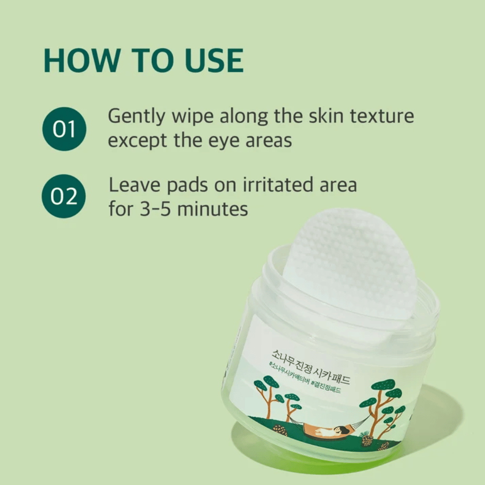 ROUND LAB Pine Calming Cica Pad – jak używać płatków, aby ukoić i pielęgnować skórę