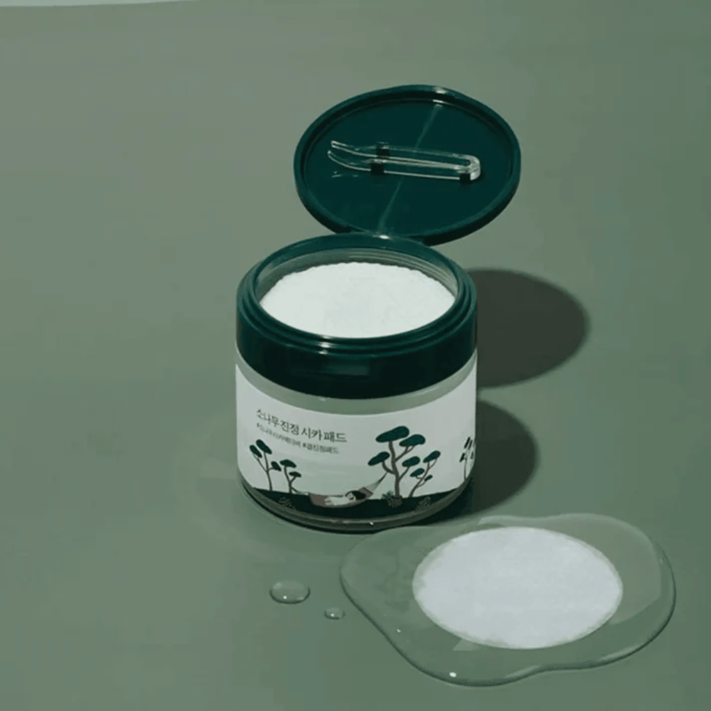 ROUND LAB Pine Calming Cica Pad – koreańskie toner pads do kojącej pielęgnacji skóry