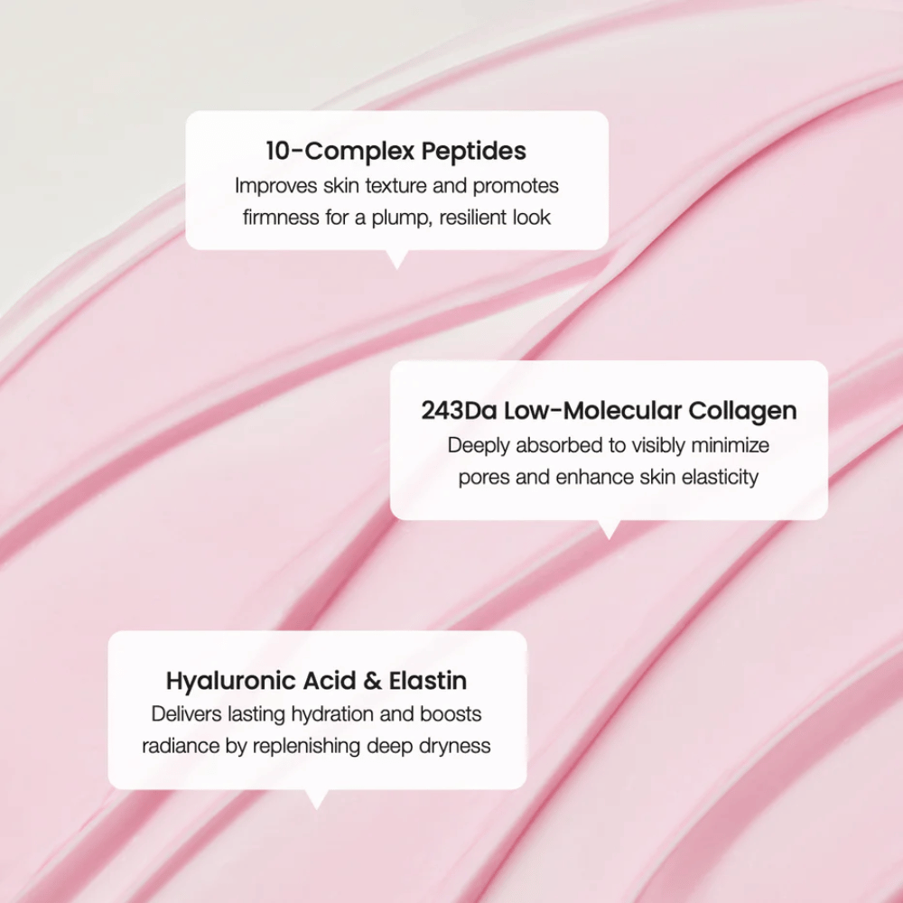 Biodance Krem z peptydami kolagenowymi z kompleksem 10 peptydów, kolagenem niskocząsteczkowym i kwasem hialuronowym dla poprawy elastyczności i głębokiego nawilżenia