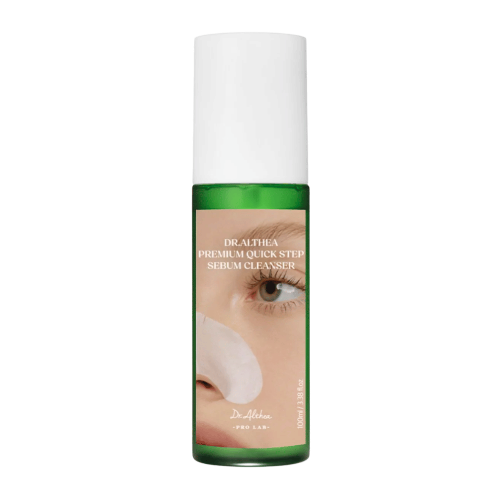 Dr. Althea Premium Quick Step Sebum Cleanser – oczyszczanie twarzy, które skutecznie usuwa sebum, zaskórniki i zanieczyszczenia, nie wysuszając skóry.