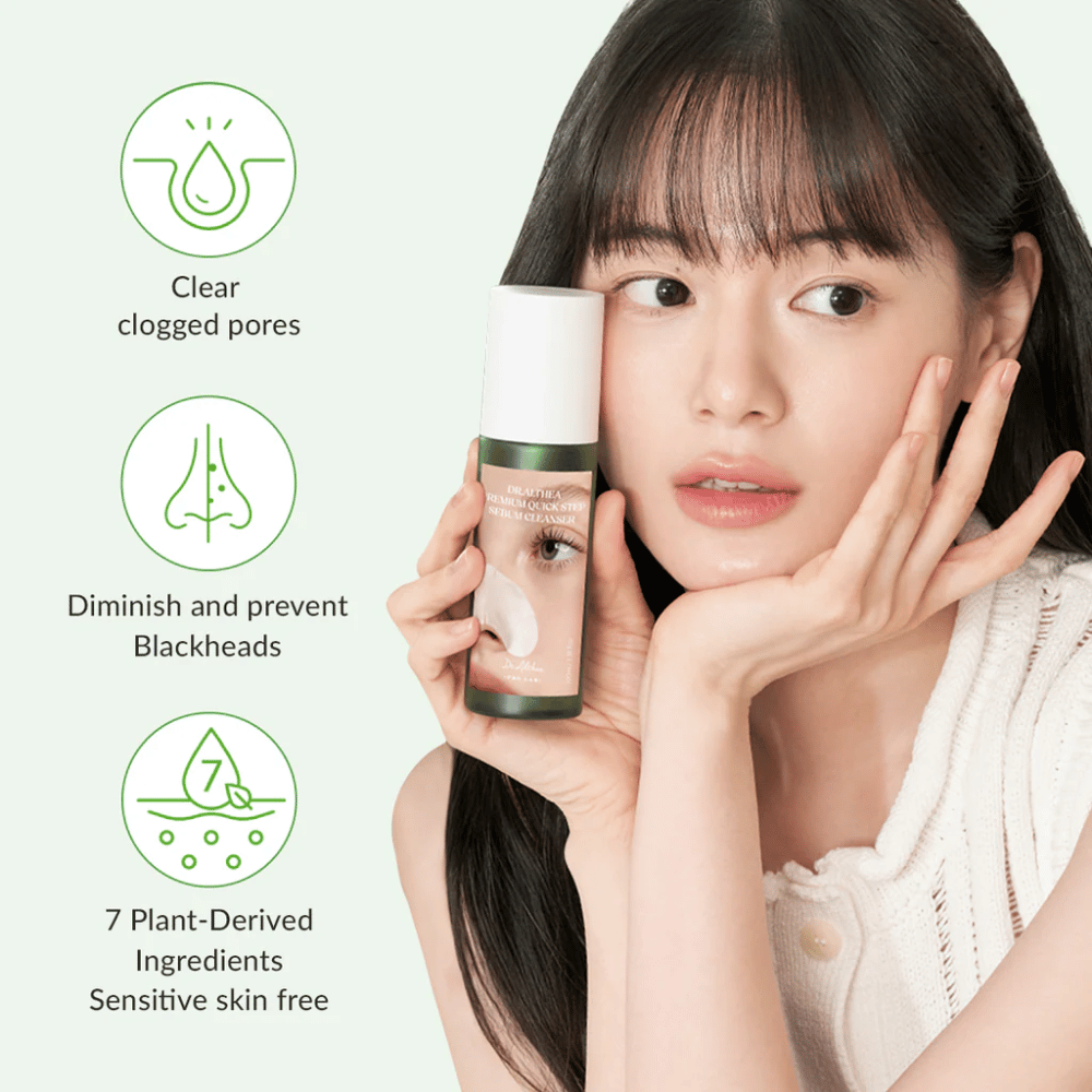 Dr. Althea Premium Quick Step Sebum Cleanser – delikatne oczyszczanie twarzy, które pomaga oczyścić zatkane pory, zmniejszyć zaskórniki i jest odpowiednie dla wrażliwej skóry.