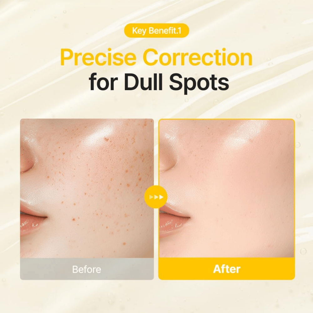 Purito SEOUL Pure Vitamin C Serum pomaga poprawić widoczność przebarwień i nierównego kolorytu skóry, zapewniając bardziej jednolity wygląd.