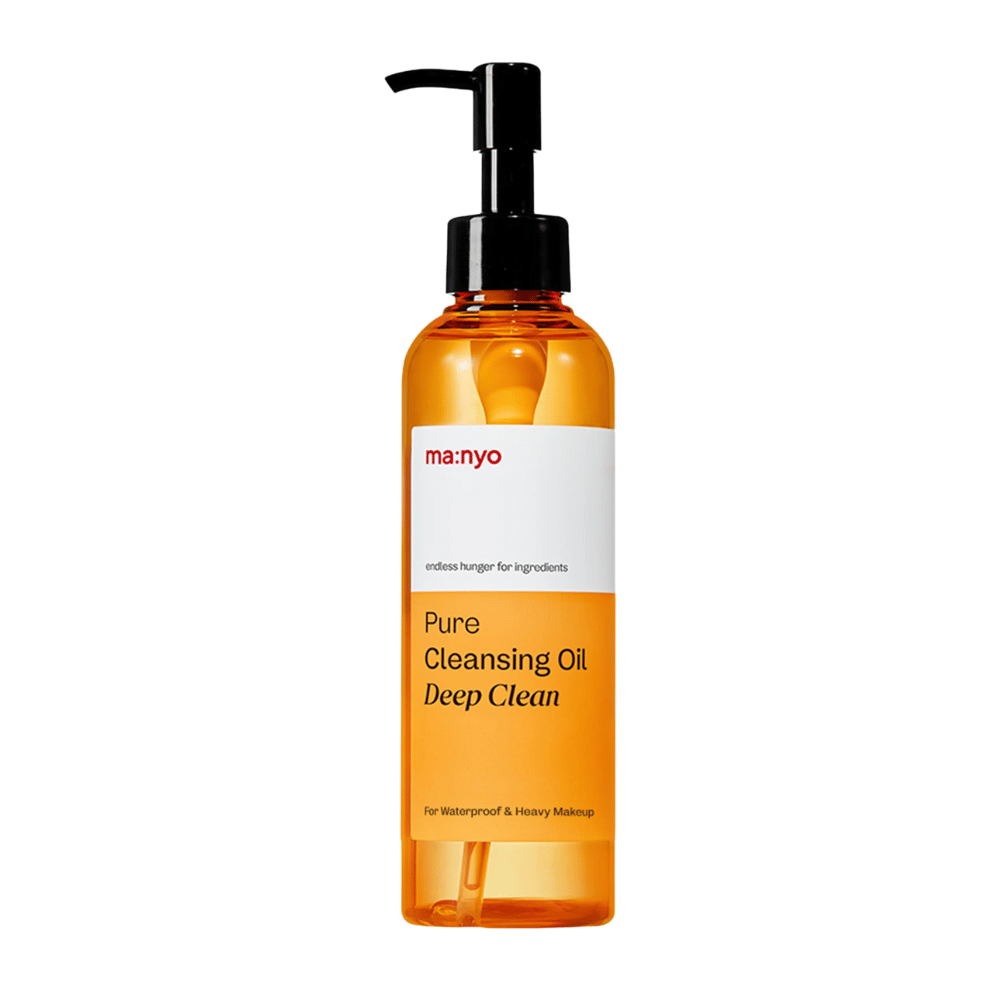 ma:nyo Pure Cleansing Oil Deep Clean produktbild – koreański olejek oczyszczający opracowany do usuwania filtrów przeciwsłonecznych, makijażu i nadmiaru sebum.