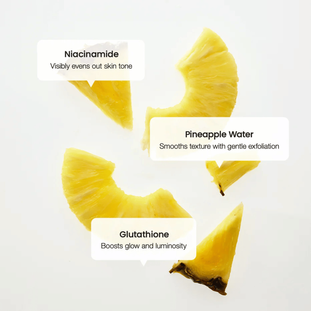 Biodance Radiant Vita Niacinamide Cream składniki – niacynamid, woda ananasowa i glutation dla wyrównania kolorytu skóry i zwiększonego blasku