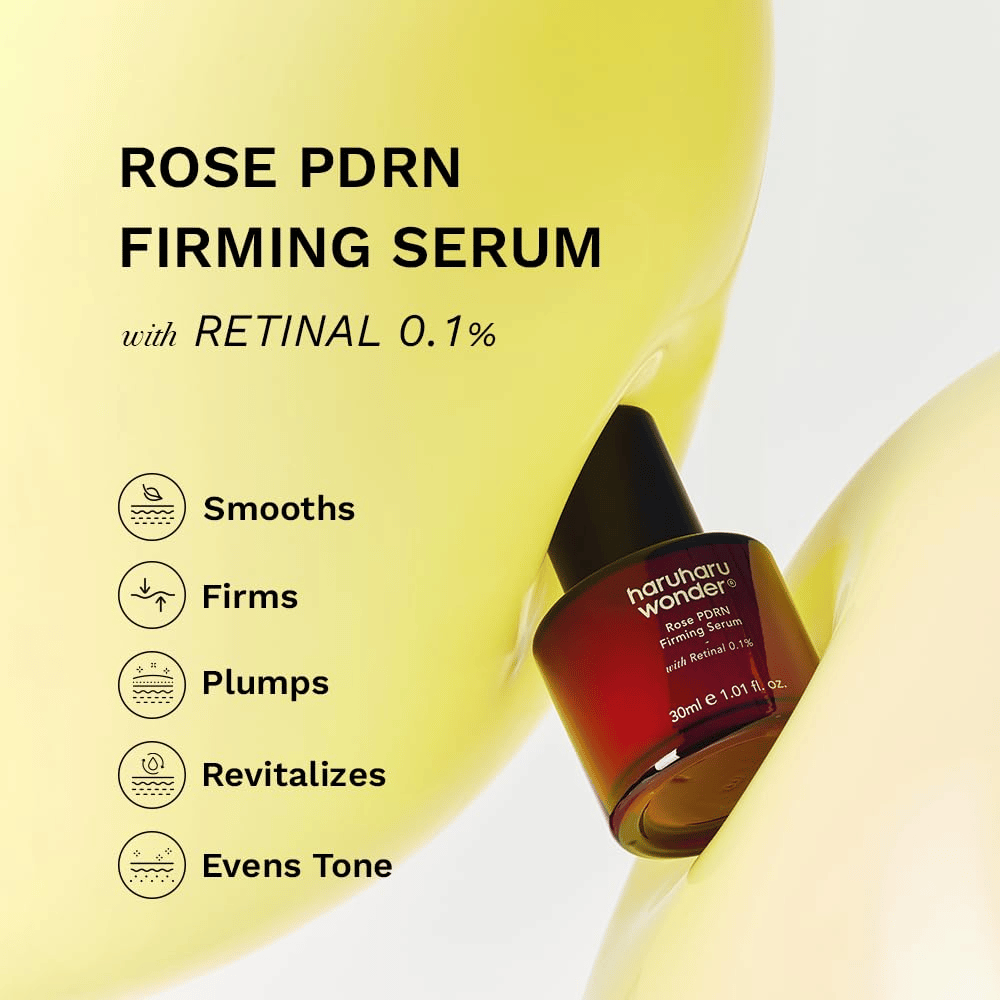 Haruharu Wonder Rose PDRN Firming Serum – wygładzające i ujędrniające serum z retinalem 0,1%