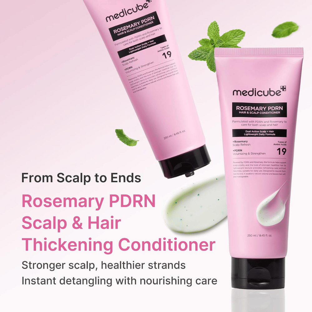 Medicube Rosemary PDRN Hair & Scalp Conditioner 250 ml z rozmarynem, PDRN i aminokwasami dla mocniejszych i zdrowszych włosów