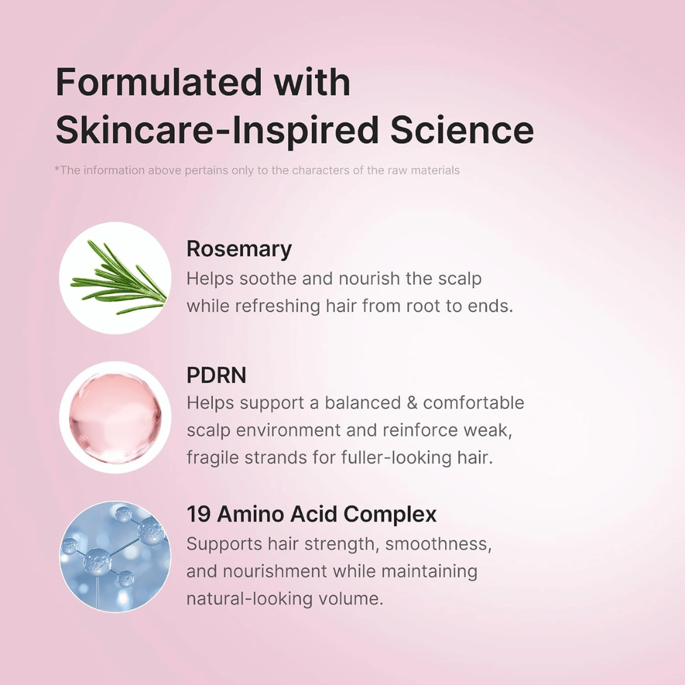 Medicube Rosemary PDRN Hair & Scalp Conditioner do suchych, puszących się i zniszczonych włosów o działaniu wzmacniającym i dodającym objętości