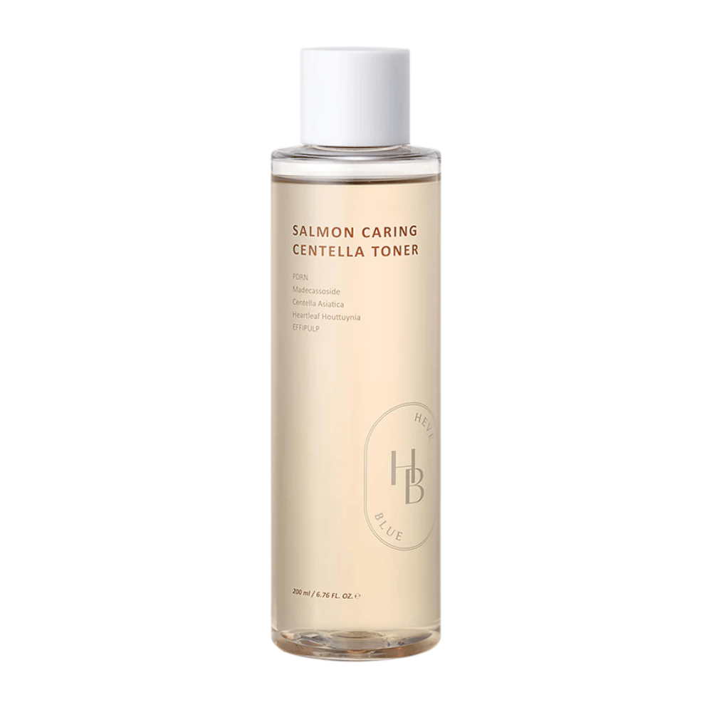 Salmon Caring Centella Toner obraz produktu – koreański tonik do twarzy z PDRN i centellą, który głęboko nawilża, wzmacnia barierę skórną i przygotowuje skórę do dalszej pielęgnacji.