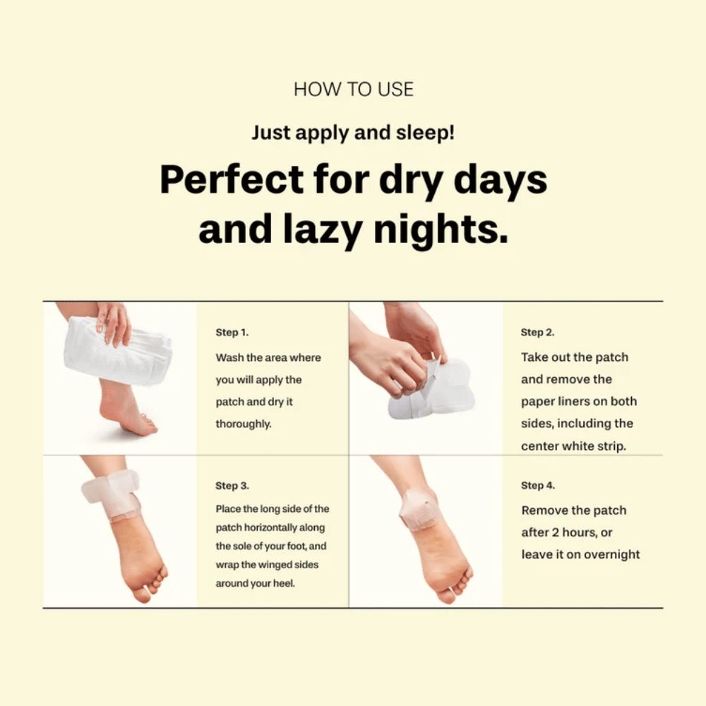 BAREN Shea Butter Sleeping Heel Patch – jak używać nawilżających plastrów na suche pięty