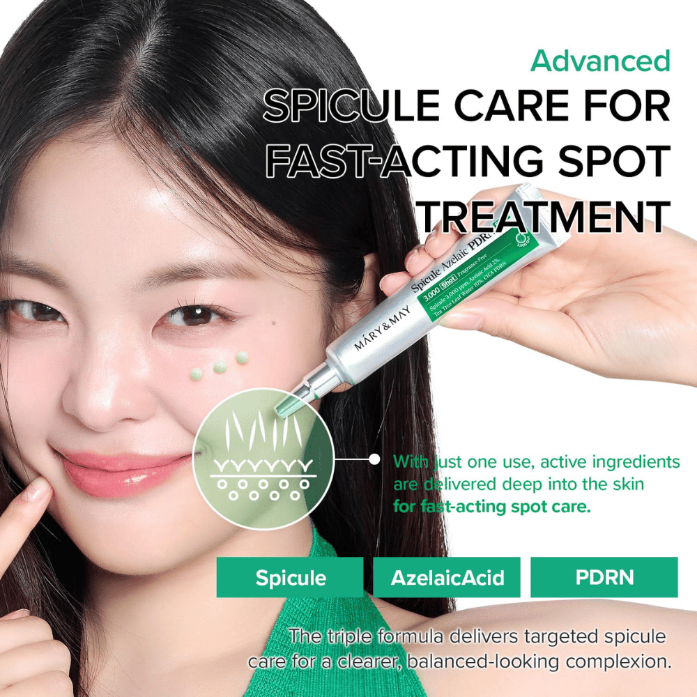 Mary&May Spicule Azelaic PDRN Spot Cream – spot treatment ze spikulami, kwasem azelainowym i PDRN