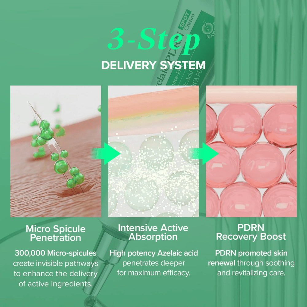 Mary&May Spicule Azelaic PDRN Spot Cream – trzystopniowy system ze spikulami, kwasem azelainowym i PDRN