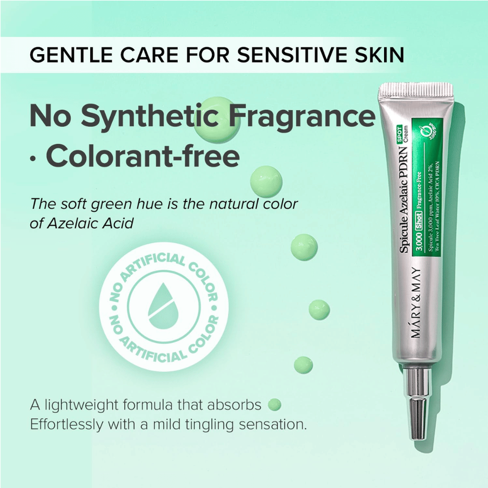 Mary&May Spicule Azelaic PDRN Spot Cream – bezzapachowy krem punktowy z kwasem azelainowym