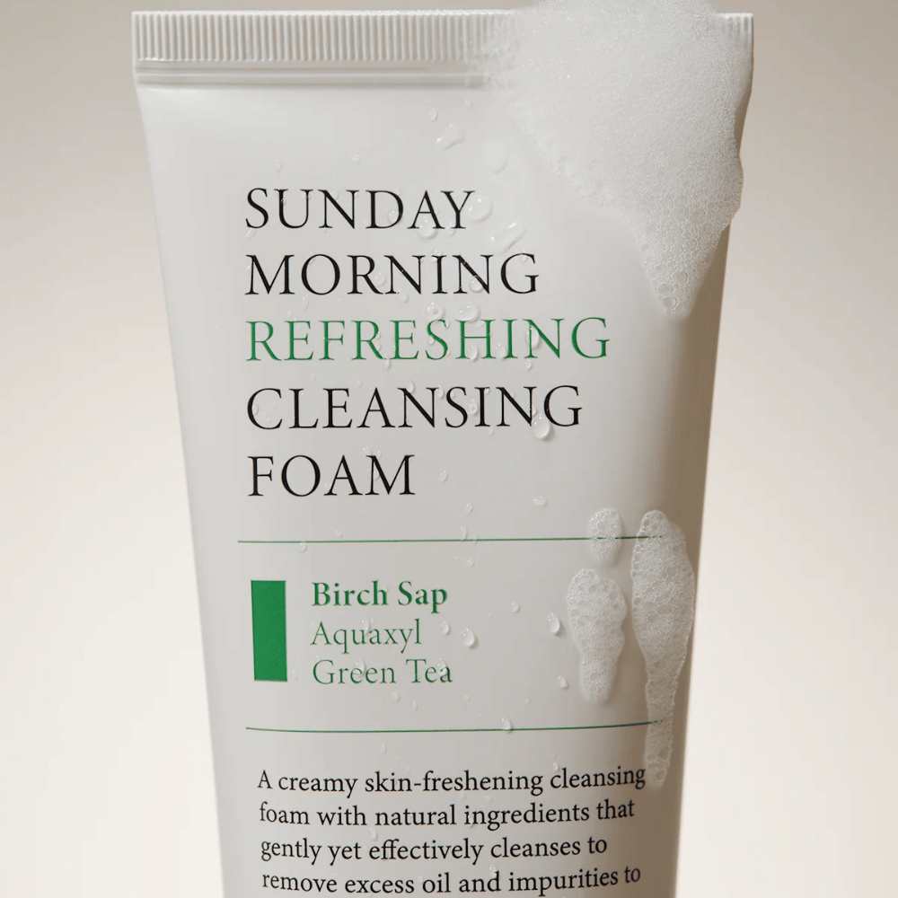 AXIS-Y Sunday Morning Refreshing Cleansing Foam z sokiem brzozowym, Aquaxyl i zieloną herbatą