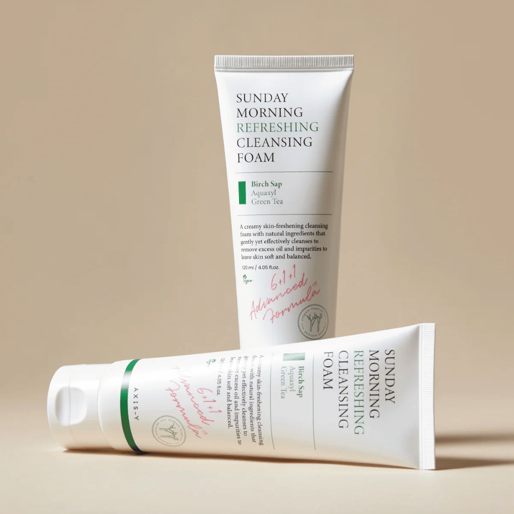 AXIS-Y Sunday Morning Refreshing Cleansing Foam z dwoma produktami i naturalnymi składnikami
